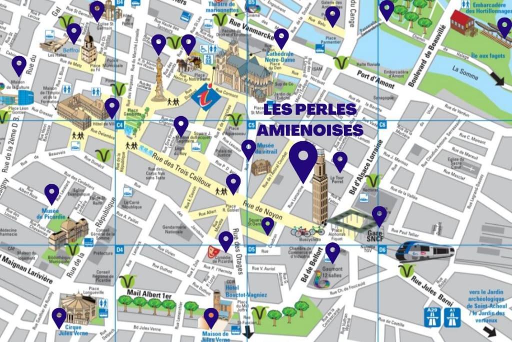 Ferienwohnung Les Perles Amienoises Gold Pearl Hyper Centre Amiens Exterior foto